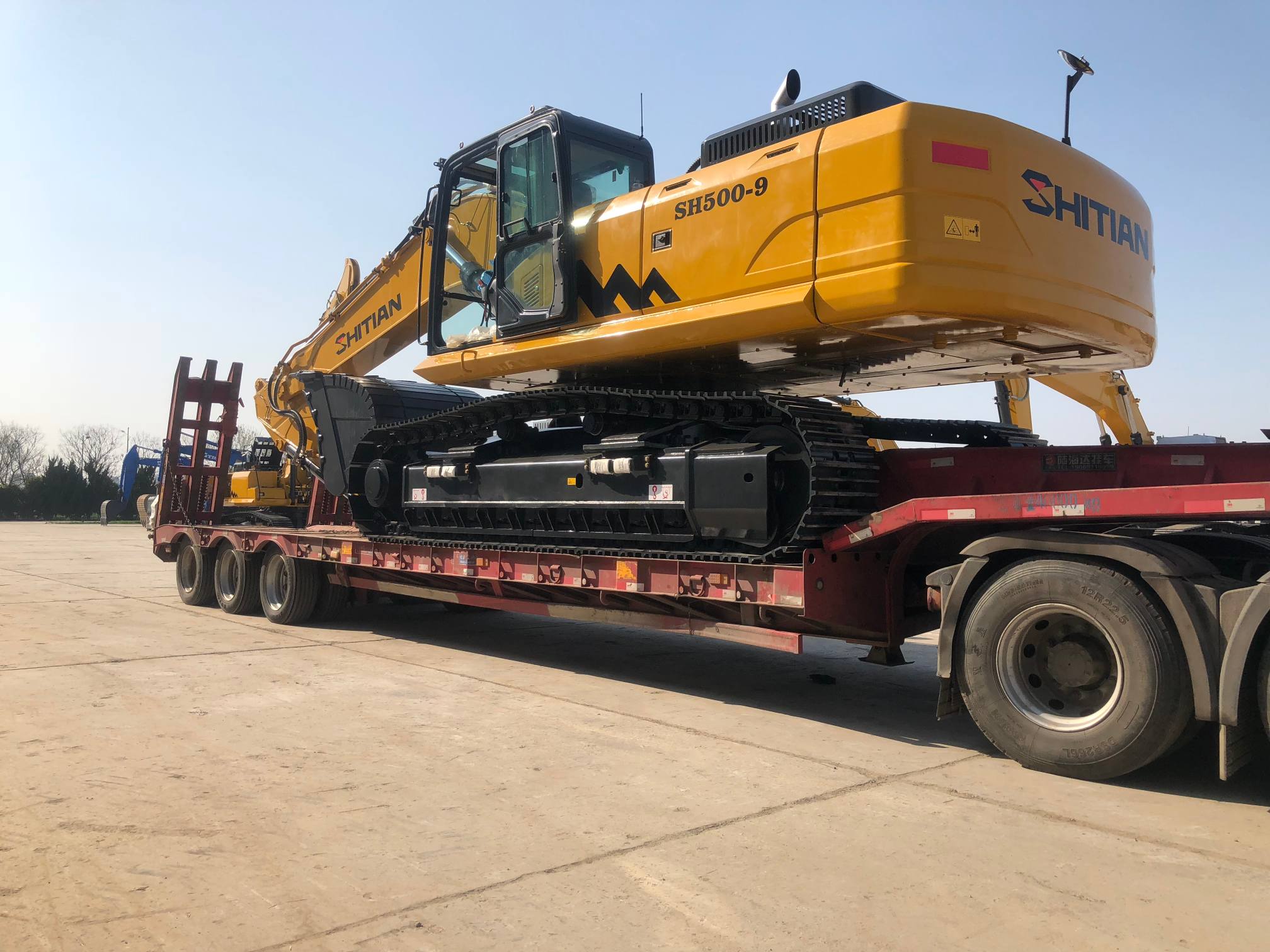 Transport d'excavatrices