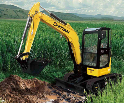 حفارة صغيرة الحجم وقوية بوزن 3.5 طن