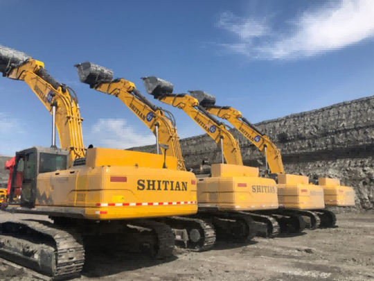 The construction site of Fulong Mining