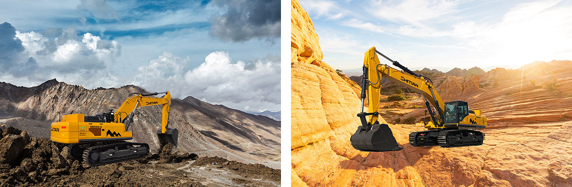 حفارة هيدروليكية كبيرة سعة 52 طنًا