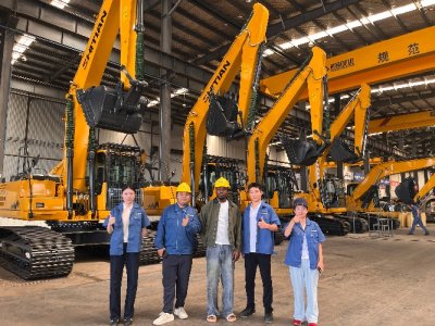 Overseas Client ANSAH MICHAEL OWUSU Visits Factory, Inspects Excavator Production and Live Equipment Demonstration 