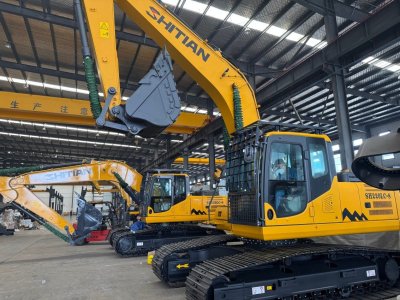 Excavadora Pesada de 22 Toneladas con Sistema Hidráulico Kawasaki