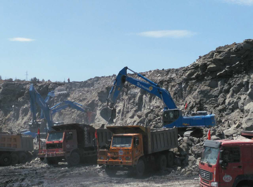 Construction site in Shanxi mine
