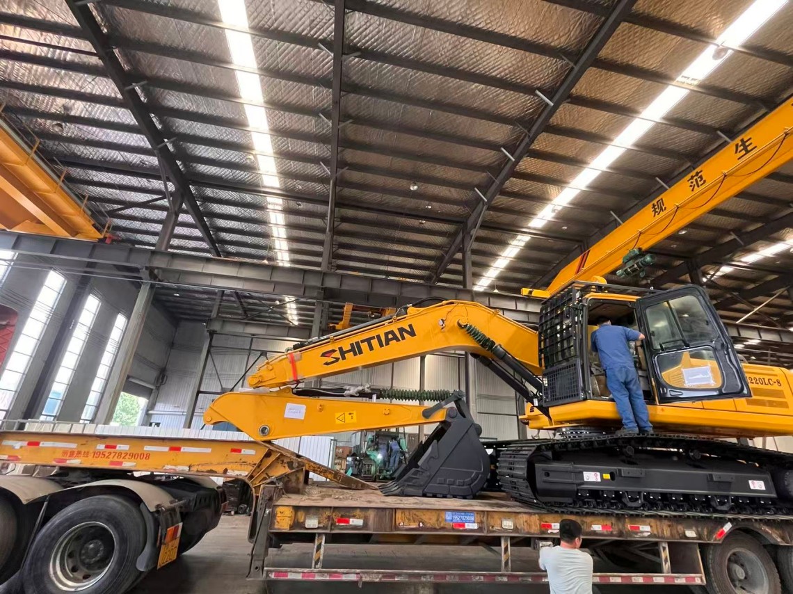 Guía de Carga y Transporte Seguro para la Excavadora Hidráulica SH220LC‑8