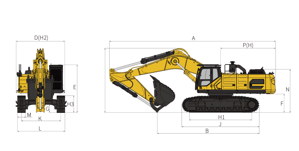 Excavadora hidráulica de 68 toneladas Excavadora hidráulica de 68 toneladas