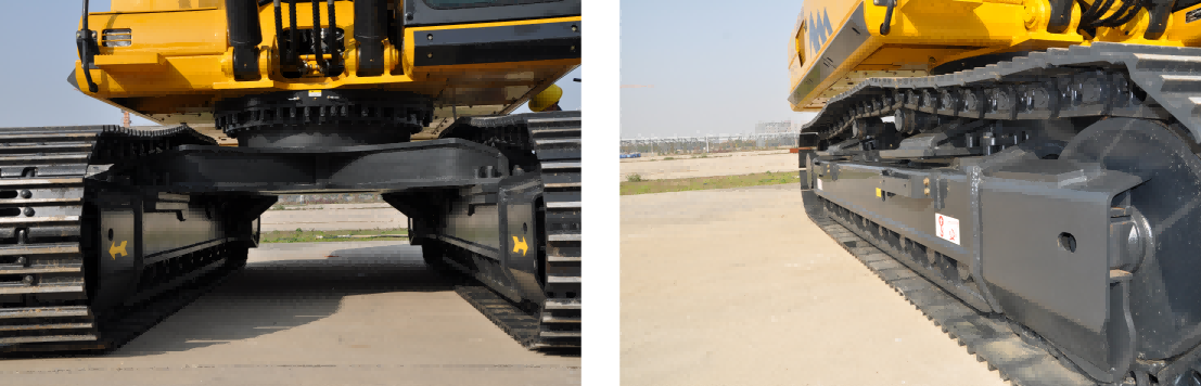 Большой гусеничный гидравлический экскаватор